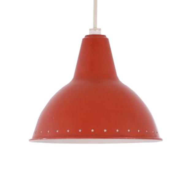 Small red pendant light