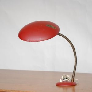 Red 60's desk light