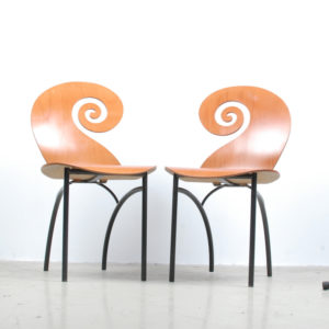 2x Violin chairs by Maroeska Metz  SOLD