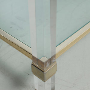 Glass coffee table by Pierre Vandel