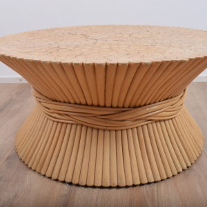 American wheat sheaf coffee table by McGuire  SOLD