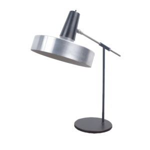 Black and Chrome desk light by H. Busquet SOLD