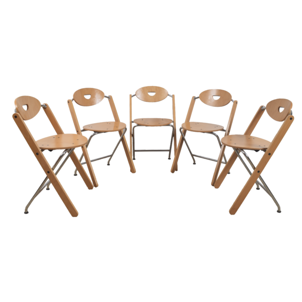 4x Folding chair by Ruud-Jan Kokke  SOLD