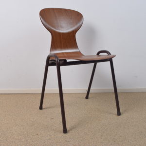 6x Obo brown industrial chair by Eromes SOLD