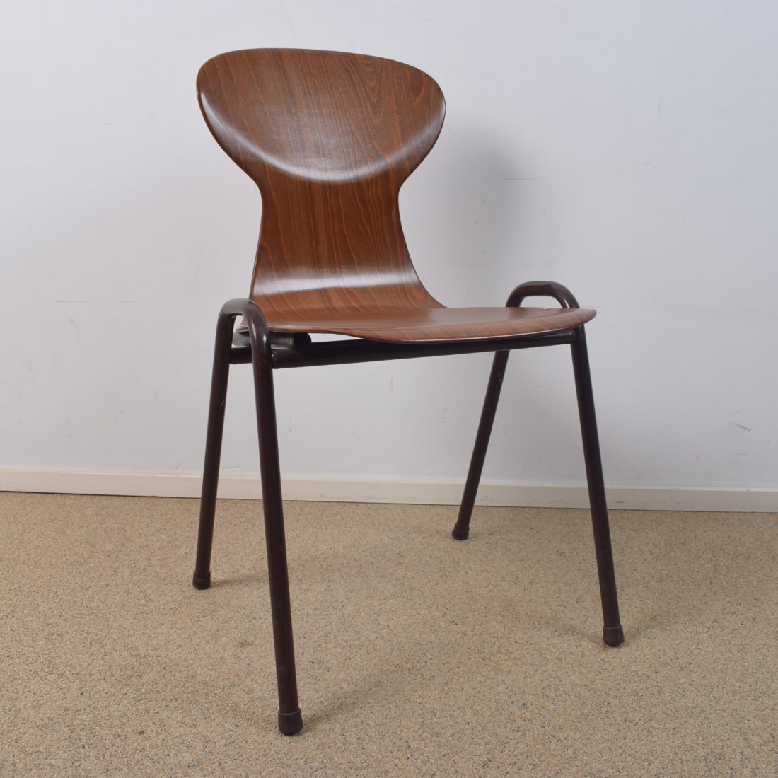 6x Obo brown industrial chair by Eromes SOLD | Howaboutout | vintage ...