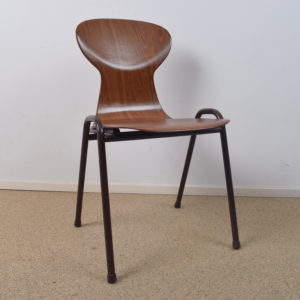 6x Obo brown industrial chair by Eromes SOLD