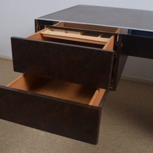 Leather executive desk 70's Sold