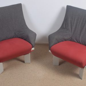 2x Cassina easy chairs  70's