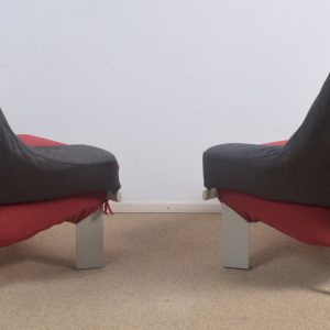 2x Cassina easy chairs  70's