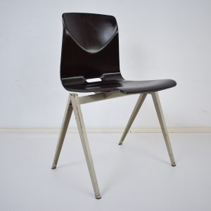 10x Model S22 industrial chair by Galvanitas (Black – Grey) SOLD