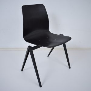 10x Model S22 industrial chair by Galvanitas (Black - Black)  SOLD
