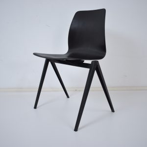 10x Model S22 industrial chair by Galvanitas (Black - Black)  SOLD
