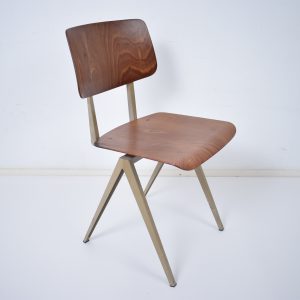 6x Model S16 industrial chair by Galvanitas (Light brown - Beige grey)  SOLD