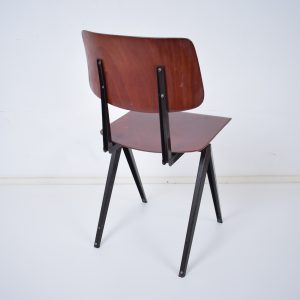 Model S16 industrial chair by Galvanitas (Cherry - black) SOLD