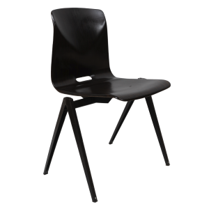 Model S22 industrial chair with handle by Galvanitas (Dark brown)