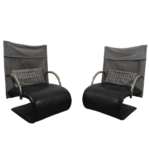 2x Zen chair by Claude Brisson