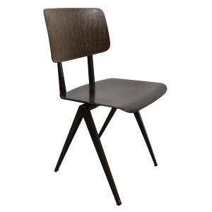4x Model S16 Industrial chair by Galvanitas (Brown - Brown) SOLD