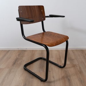 Industrial chair tubular frame with armrests SOLD