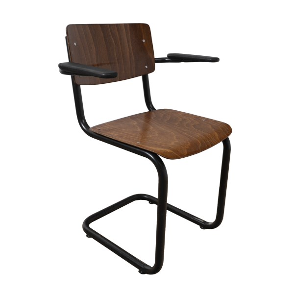 Industrial chair tubular frame with armrests SOLD