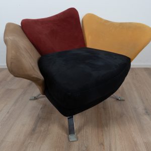 Flower chair with ottoman by Giorgio Saporiti SOLD