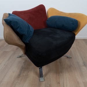 Flower chair with ottoman by Giorgio Saporiti SOLD