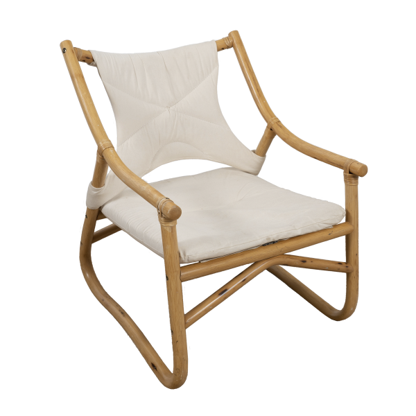 Vintage bamboo easy chair