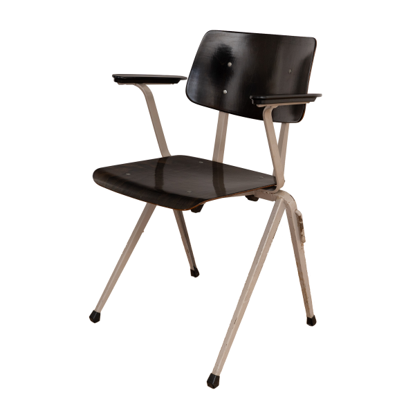 15x s17 Industrial chair with armrests by Galvanitas