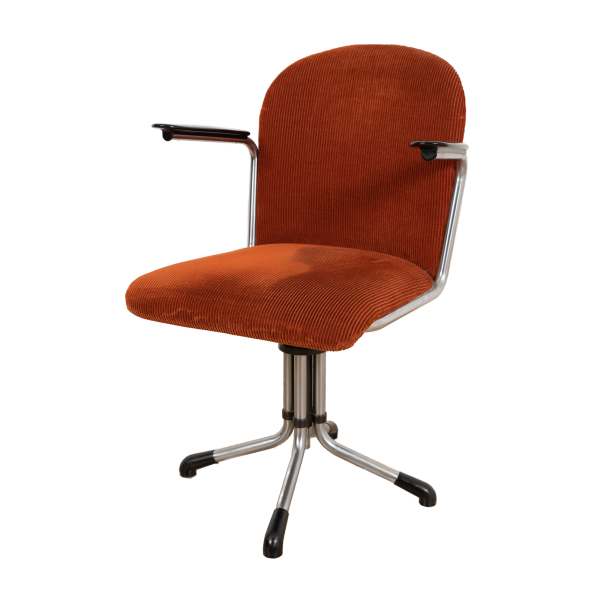 Model 356 Office chair (red) by WH. Gispen