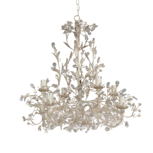 White floral Chandelier SOLD