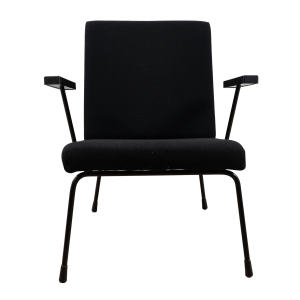 2x Model 1407 lounge chair [Black] by Wim Rietveld and A.R. Cordemeyer