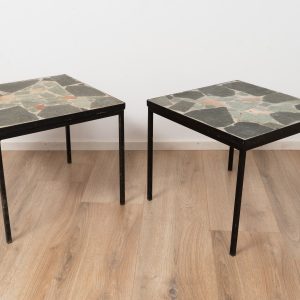 Stone side table set