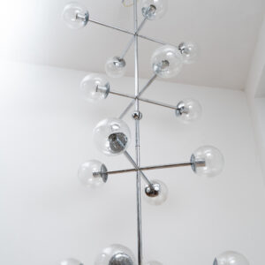 Large chrome pendant light by Kinkeldey  2x